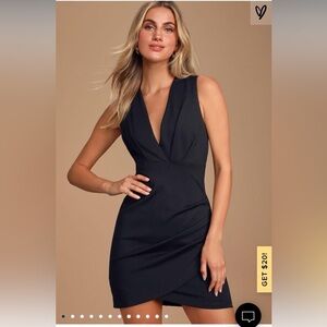 Lulu's Black Mini Cocktail Dress